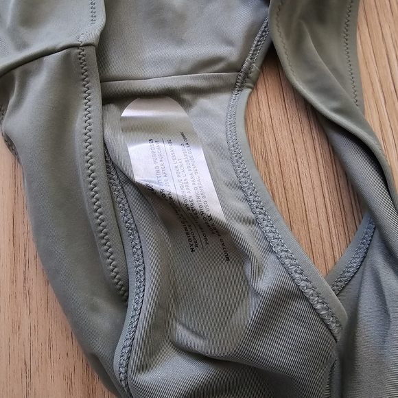 Aerie Full Coverage Classic Bikini Bottom Olive Green XXL - Picture 3 of 4